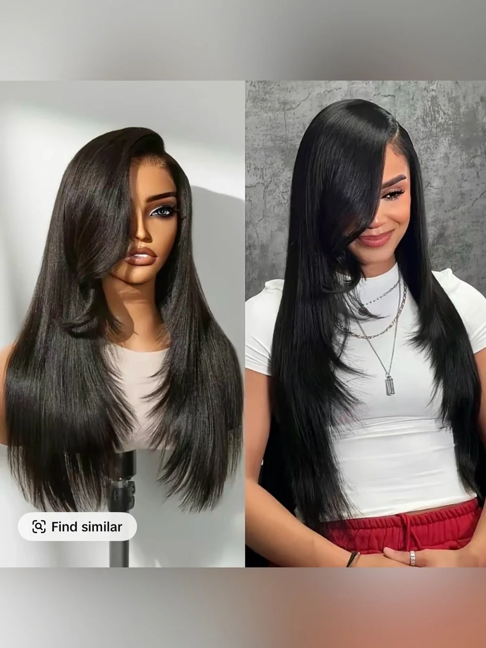 LUVME HAIR Sleek Straight Long Women’s Hair - Black